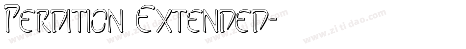Perdition Extended字体转换